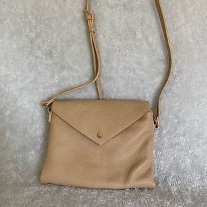 Beige Envelope Crossbody